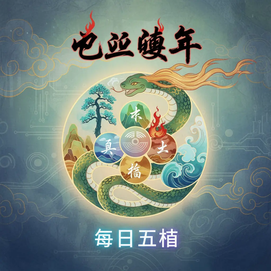 每日五行 - 乙巳蛇年