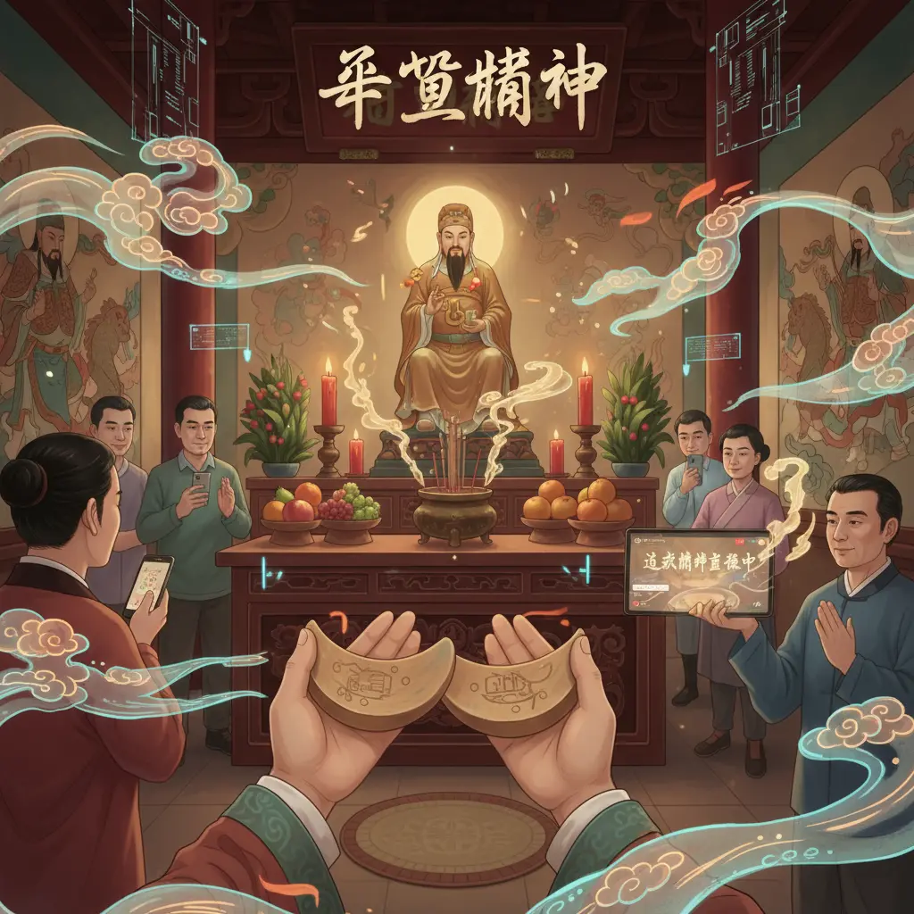 道教問神 - 杯筊