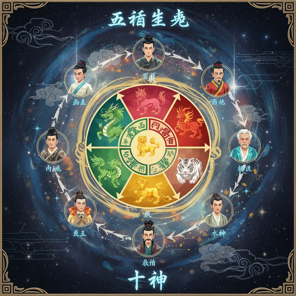 十神 - 五行生剋