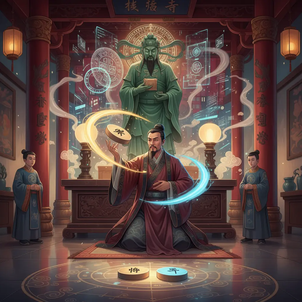 道教問神 - 擲筊