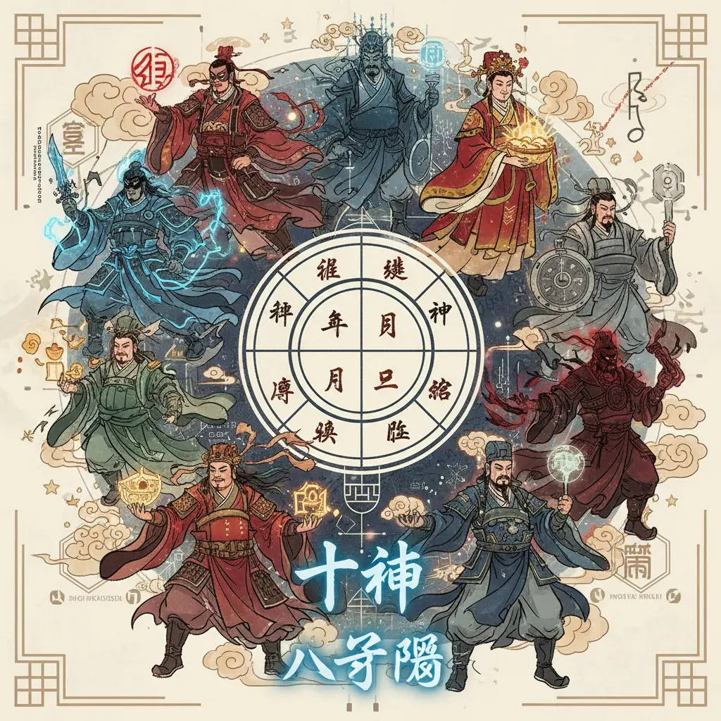 八字盤 - 十神