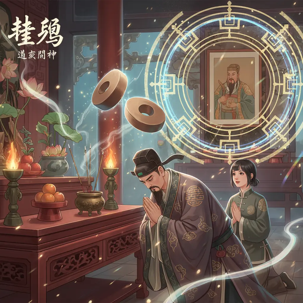 道教問神 - 聖筊