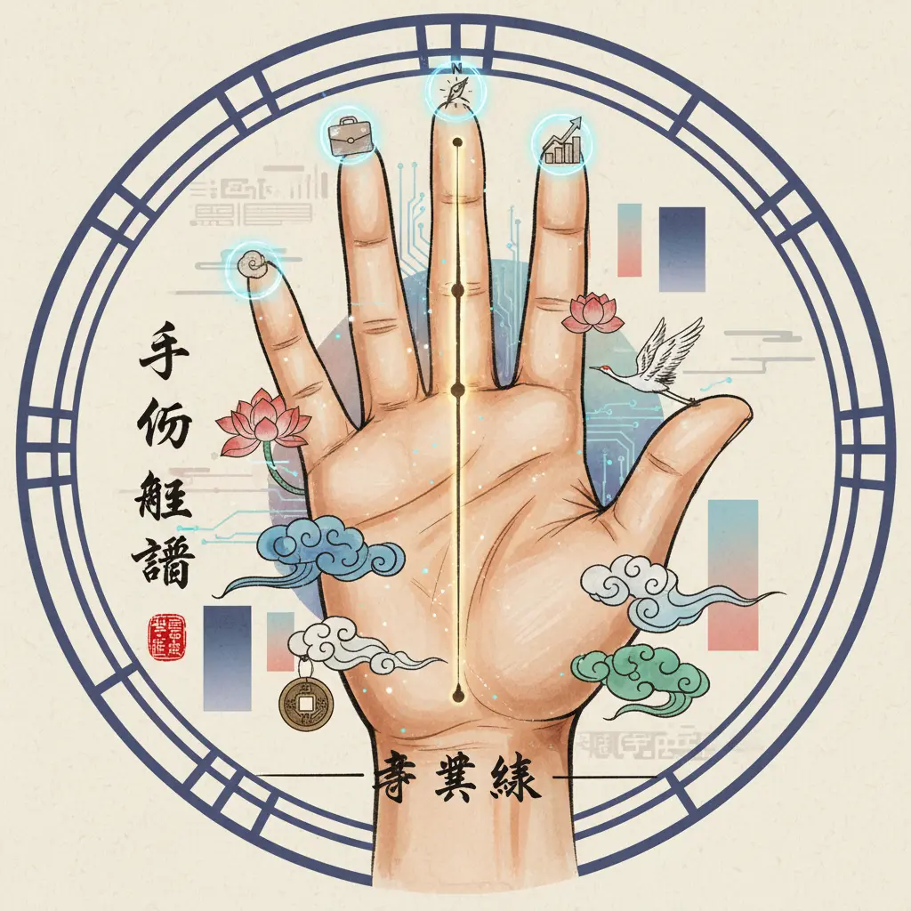 手相解讀 - 事業線