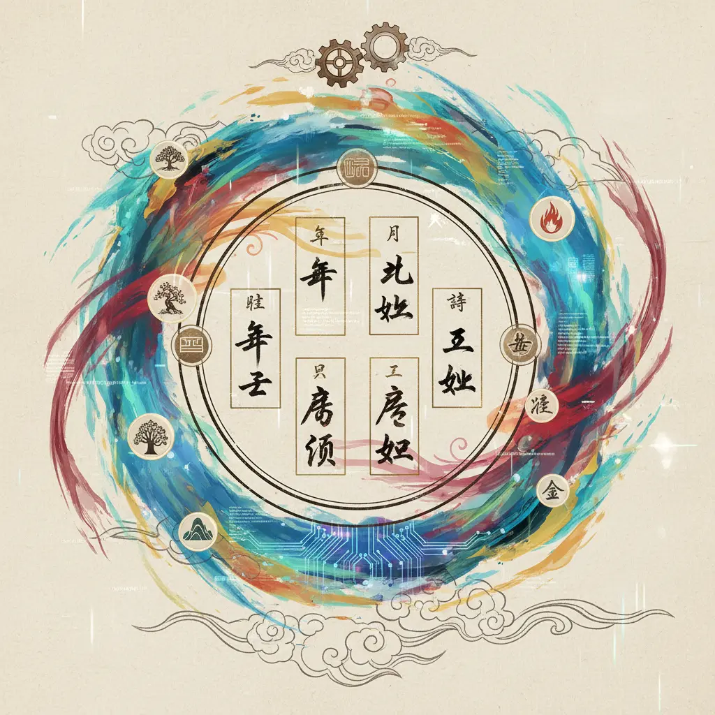 八字 命盤 - 四柱