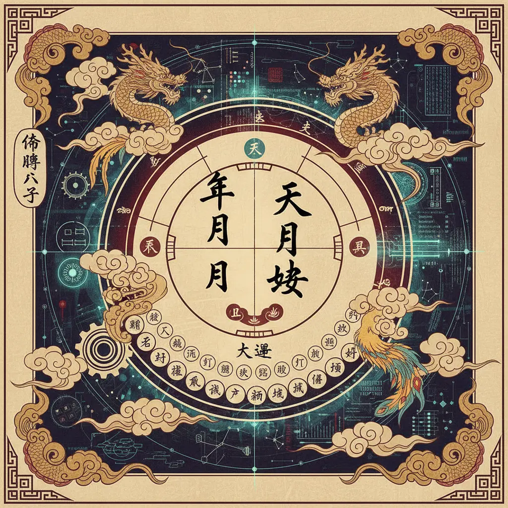 命盤八字 - 八字命盤