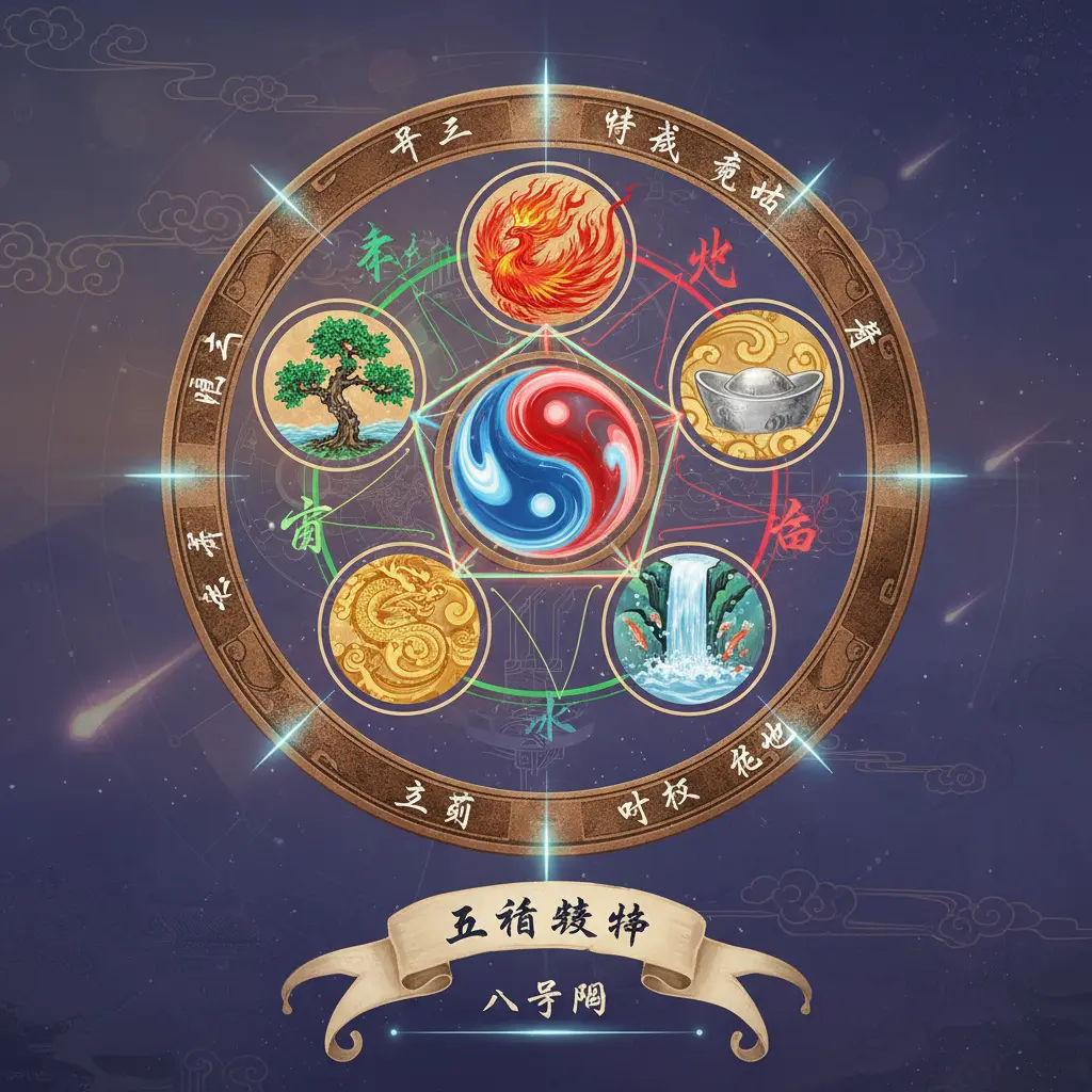 八字盤 - 五行結構