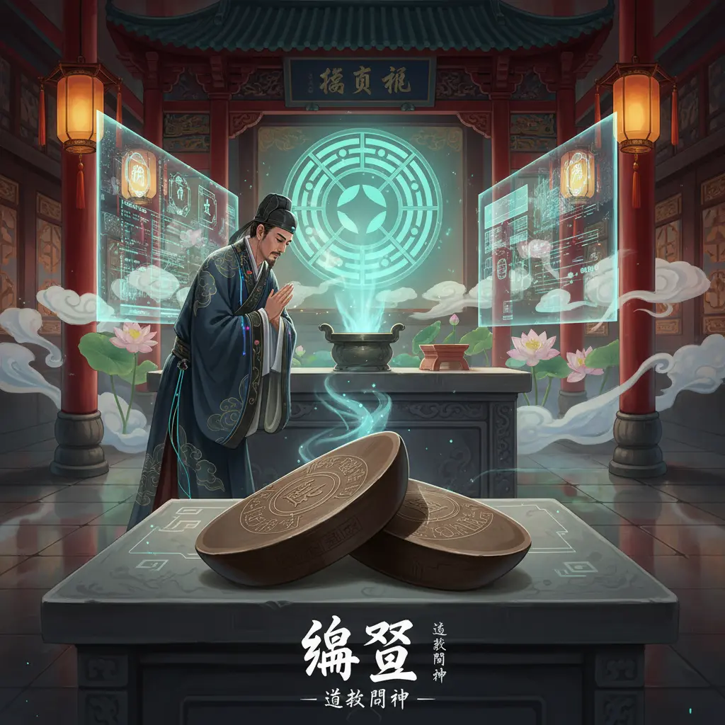 道教問神 - 陰筊