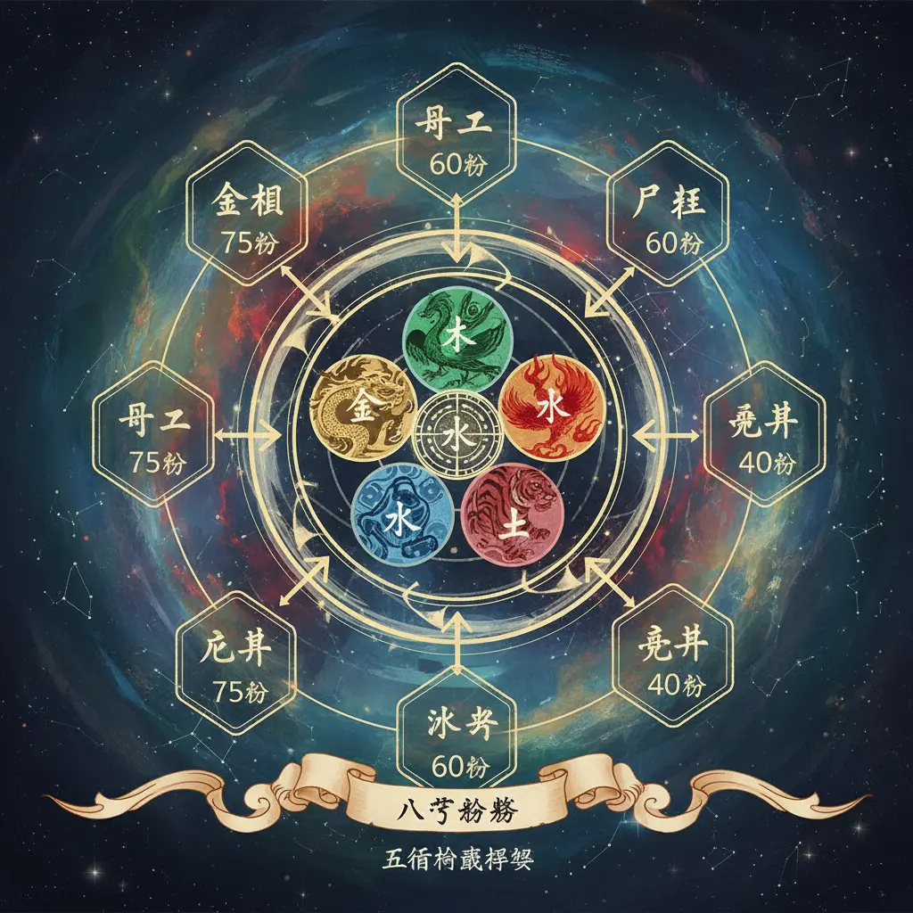 八字分數 - 五行相剋