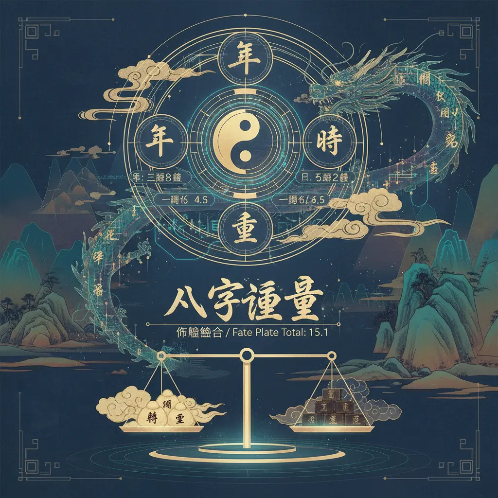 算八字命盤 - 八字重量